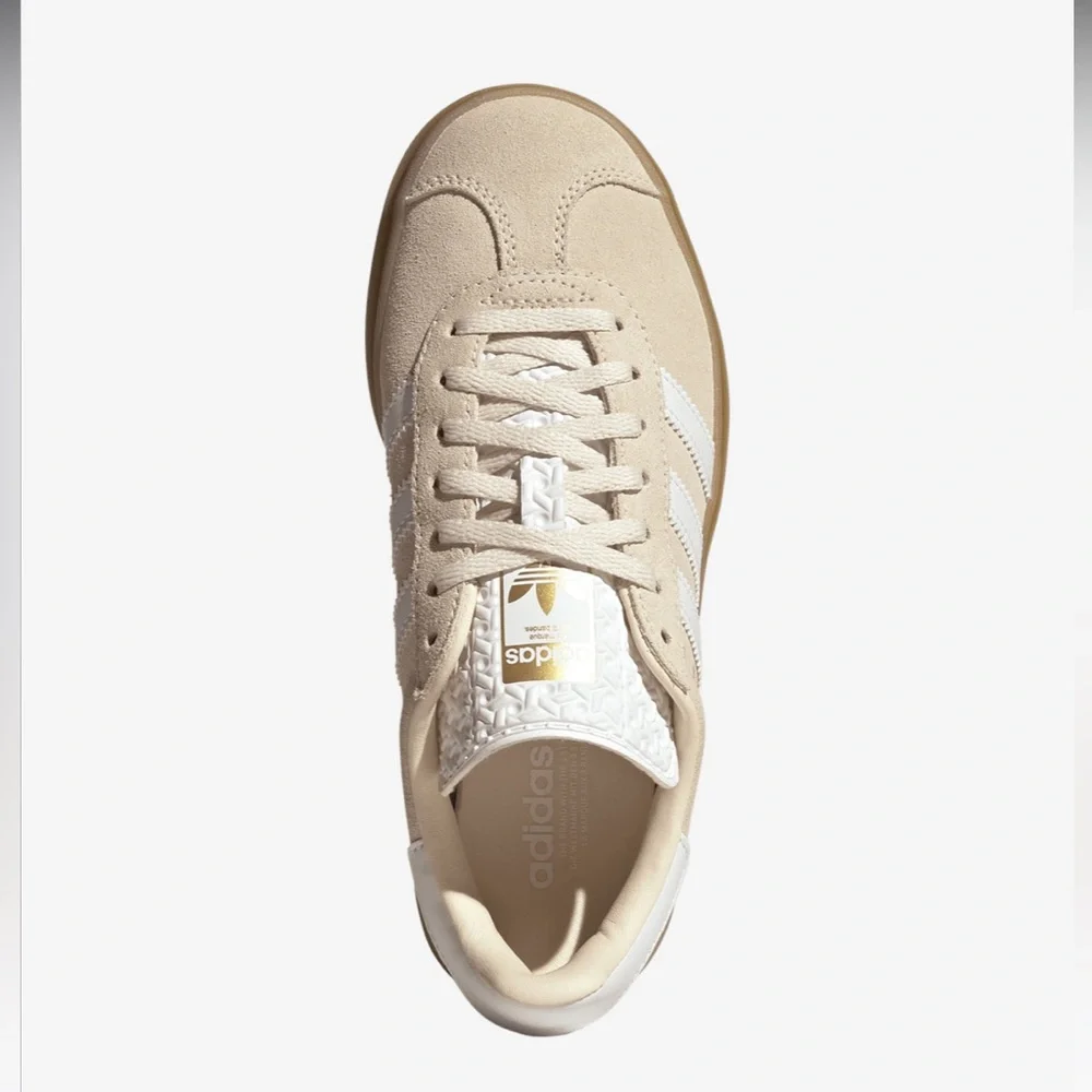 adidas Originals Kids Sneakers in Beige and White - Picture 4 of 5